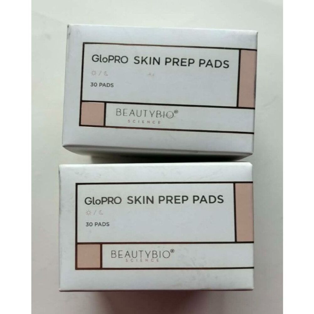 Beauty Bio GloPRO Skin Prep Pads 30 Pads Each Lot of 2